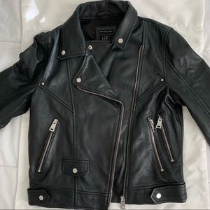 Zara Cropped Leather Jacket